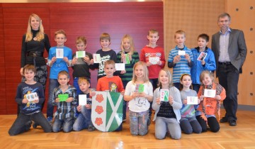 3. Klasse der Volksschule Ebersdorf auf Besuch im Gemeindeamt